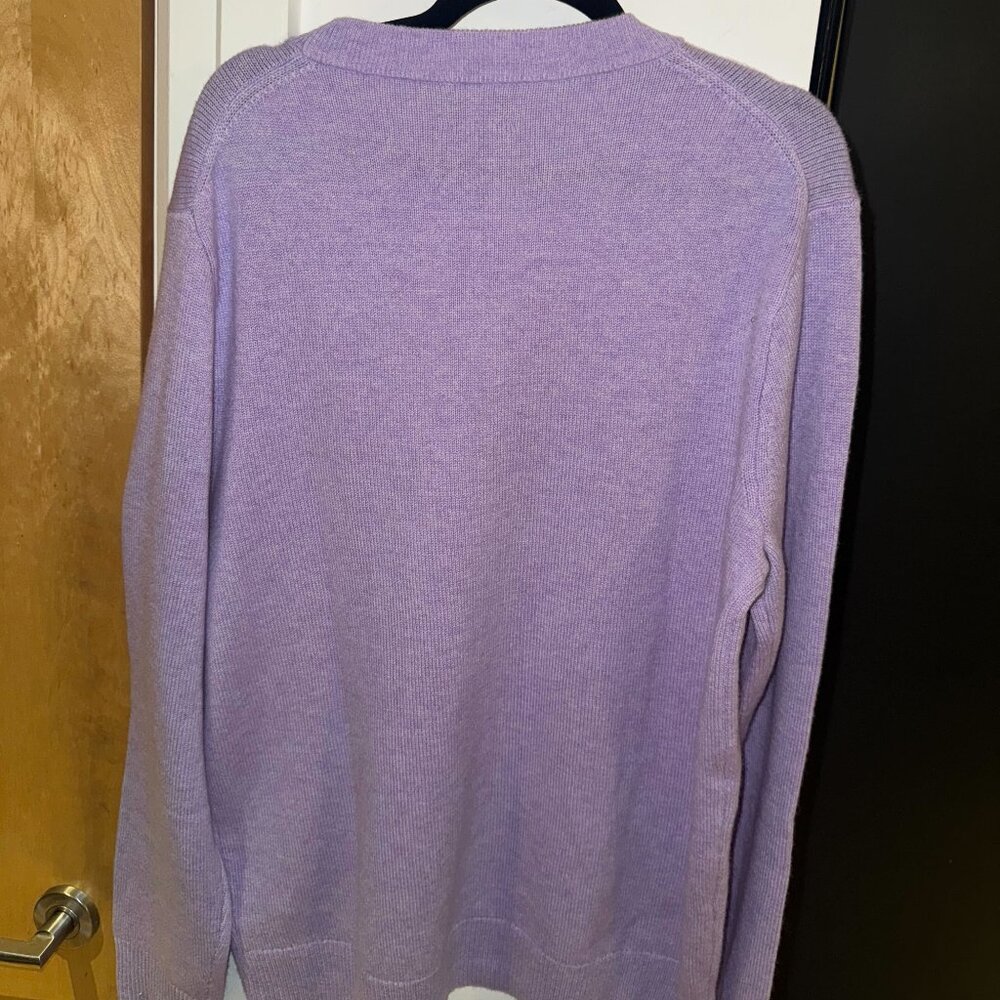 J. Crew 100% Cashmere Crewneck Sweater NWT in Lavender - Picture 5 of 5